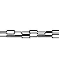 Minimalist Geometric Black Line on White Background vector