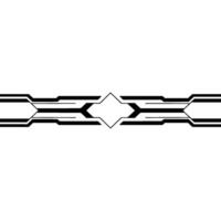 Minimalist Tech Border Black Lines on White Background vector