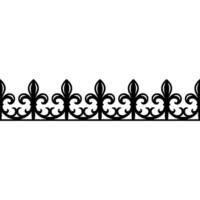Elegant Fleurdelis Border on Gradient Background, Illustration vector