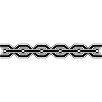 Geometric Chain Pattern on White Background vector