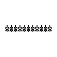 Minimalist Black Leaf Border on Gradiant Background vector