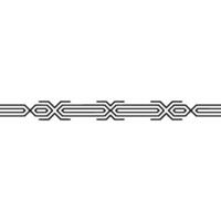 Geometric Pattern Border, Minimalist on White, Decorative Element vector