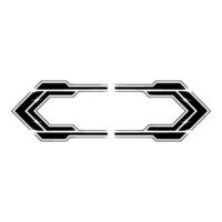 Futuristic Geometric Frame With Sparkle Effects on Light Gray Background vector