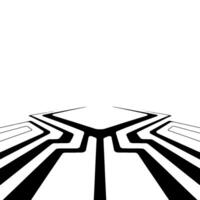 Abstract Black and White Modern Pathway vector