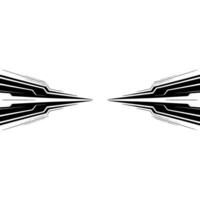 Abstract Tech Black Lines on Gradient Background vector