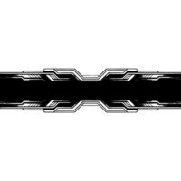 Futuristic Tech Banner Abstract Silver and Black Background vector