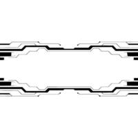 Abstract Tech Frame Modern Minimalist for Digital Content vector