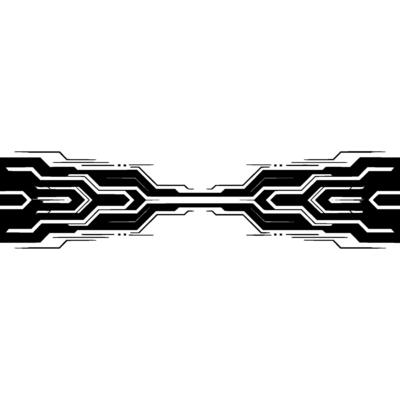 Futuristic Circuit Board on White Background