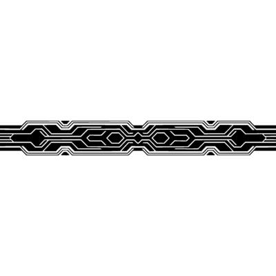 Cybernetic Circuitry Pattern Black White Tech on Gradient Background