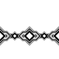 Geometric Border Pattern, Abstract Black and White vector