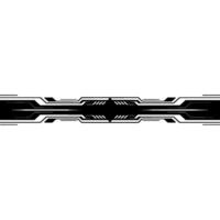 Futuristic Tech Line Element Black on Gray Background vector