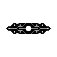 Modern Tech Circuitry , Futuristic Abstract Symbol vector
