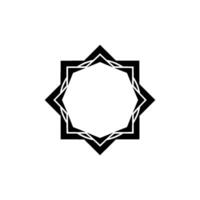 Geometric Star Frame Modern Minimalist for Logos Graphics vector