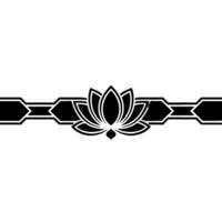 Elegant Lotus Flower Element on Gradient Background vector