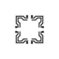 Abstract Circuit Board Minimalist Tech vector