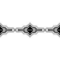 Art Deco Geometric Border on Gradient Background vector
