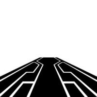 Futuristic Path Black White Geometric Abstract Background vector