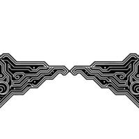Abstract Circuit Board , Minimalist Tech Background, Modern vector