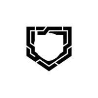Abstract Shield , Geometric , Minimalist, Modern, Clean. vector