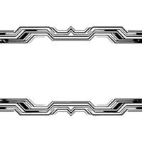 Geometric Abstract Border Frame in Grayscale Modern Minimalist vector