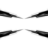 Modern Abstract Tech Background Black Lines on White vector