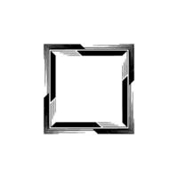 Geometric Frame Minimalist Black White Decor Element vector