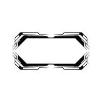 Modern Tech Frame, Abstract Element on White vector