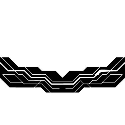 Futuristic Tech Abstract Black White Circuitry Element