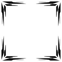 Abstract Geometric Frame on White Background vector