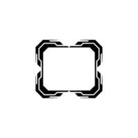 Scifi Hud Frame Futuristic Tech Interface, Geometric , Minimalist vector