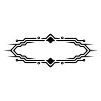 Geometric Art Deco Oval Frame on Gradient Background vector