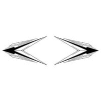 Abstract Arrow Diamond on White Background vector