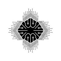 Abstract Circuit Board , Minimalist Technology vector