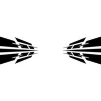 Abstract Black and White Geometric , Perspective, Modern, Minimalist vector