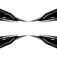 Futuristic Black and White Element Technology Background vector