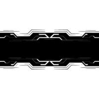 Futuristic Black and White Frame for Technology Presentation vector