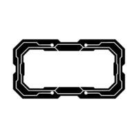 Futuristic Frame Element Hightech Digital Interface, Illustration vector