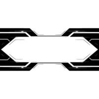 Futuristic Black White Abstract for Technology, Presentations, and Uiux vector