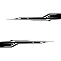 Abstract Tech Lines on Grayscale Background vector