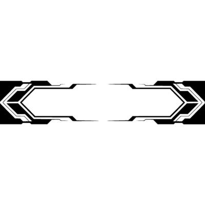 Futuristic Tech Banner Minimalist Abstract in Black White