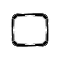 Techinspired Frame Modern, Geometric Border on White Background vector