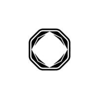 Abstract Geometric in Black and White vector