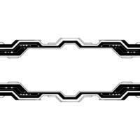 Abstract Tech Circuitry Background With Illuminated Lines Futuristic vector