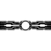 Tech Abstract Background Futuristic Black White vector
