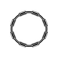 Modern Tech Circle Frame, Futuristic Geometric , Illustration. vector