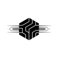 Abstract Geometric Hexagon, Lines, Modern, Minimalist vector