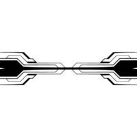 Minimalist Tech Abstract Black White Geometric Lines on a Gradient Background. vector