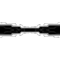 Abstract Tech Background Black and White Circuit Board vector
