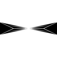 Abstract Geometric Symmetry Black and White vector