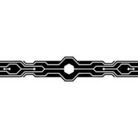 Futuristic Tech Circuit Board Element on Gray Background vector